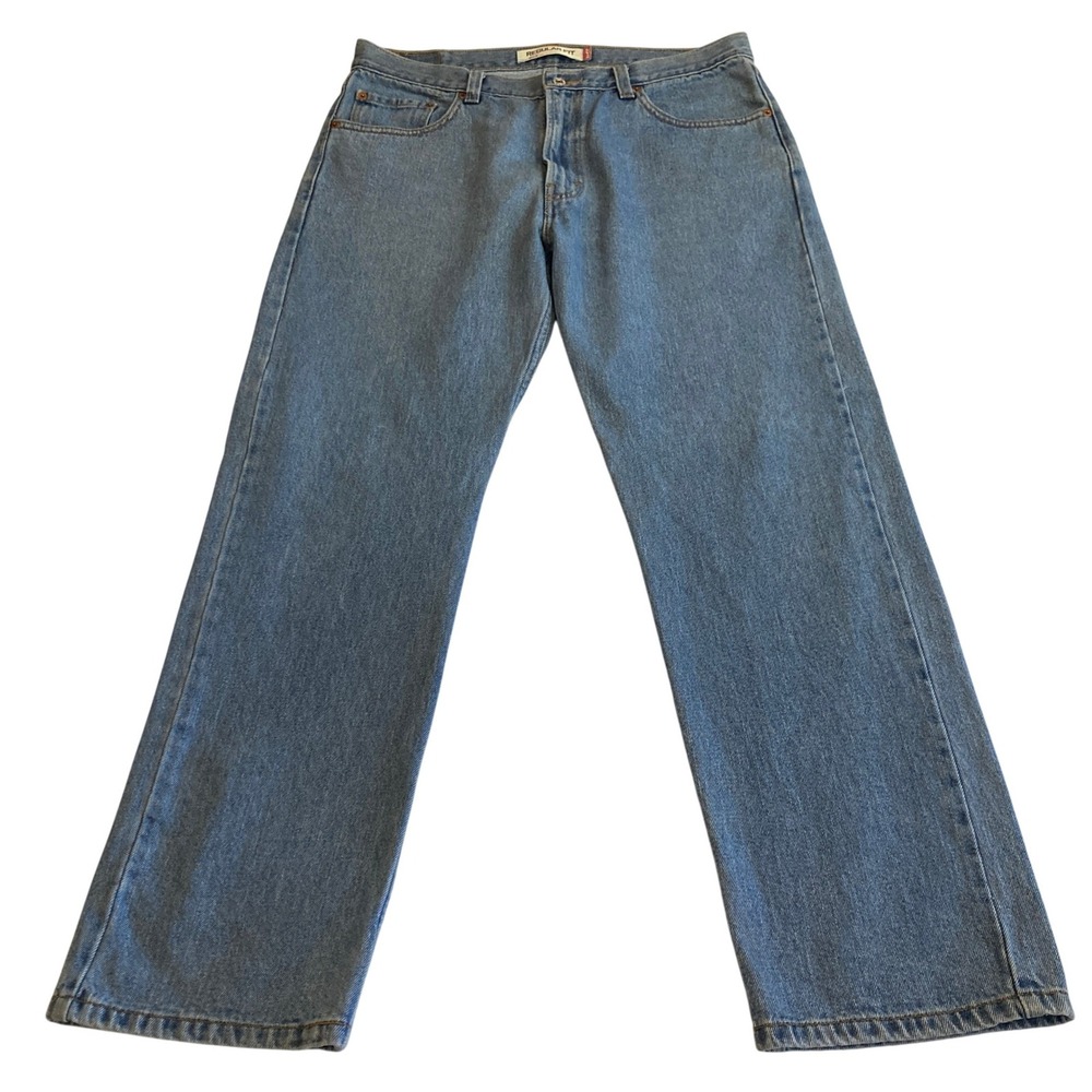Levis 505 Jeans Mens 36x32 (Fit 34x31) Regular Fit Medium Wash Straight Leg